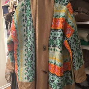 Anthropologie Colorful Knit Cardigan